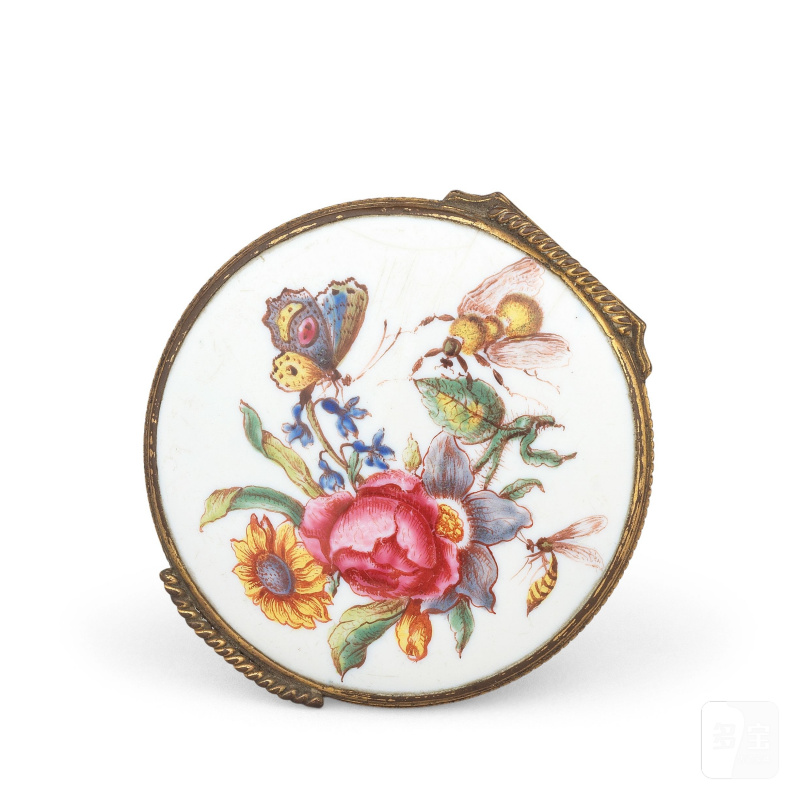 A good Birmingham enamel snuff box, circa 1755 - 图2